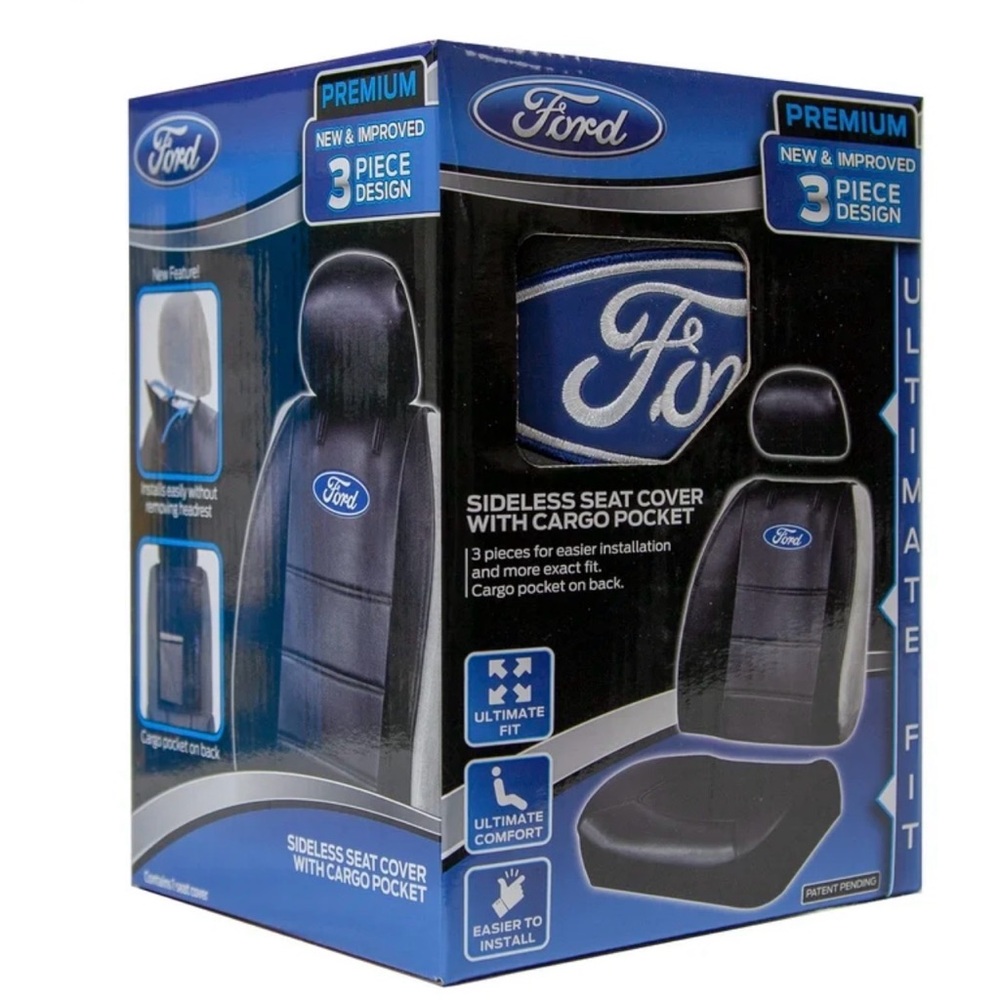 Ford Premium Black Sideless Seat‎ Cover